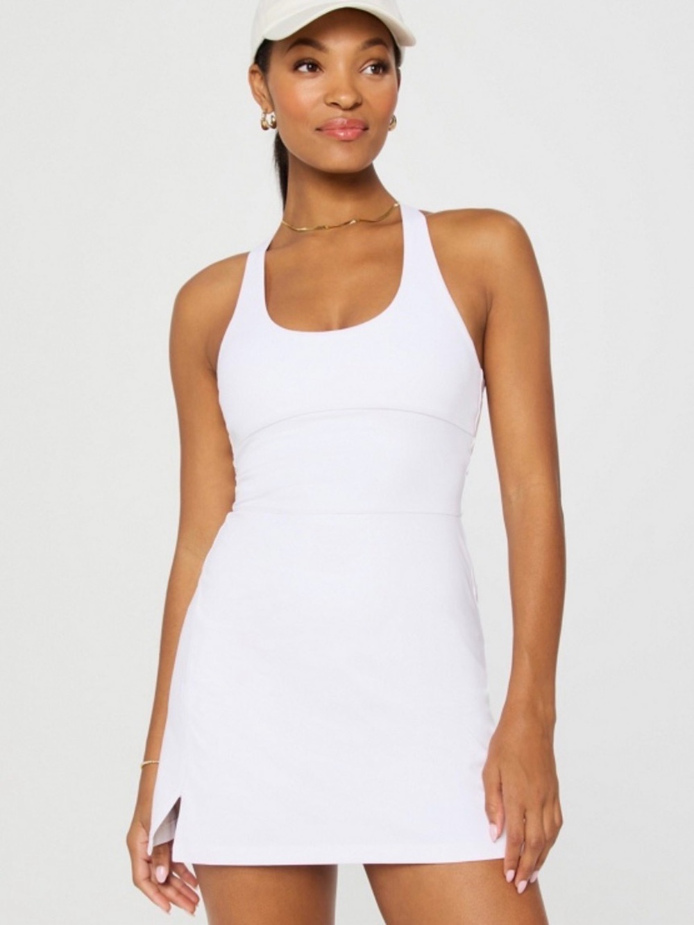 Fabletics White Cross-Back Dress